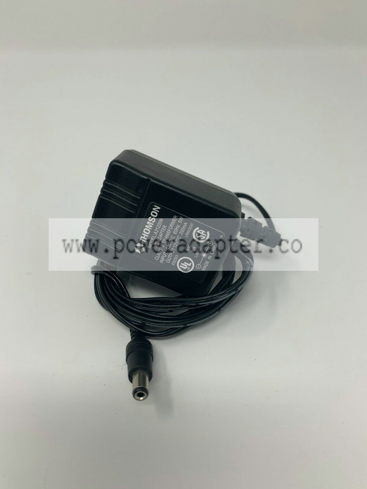 THOMSON Model A21220N AC Adapter Class 2 Transformer 120VDC 200mA Thompson Brand: Thomson Condition: This item is in - Click Image to Close