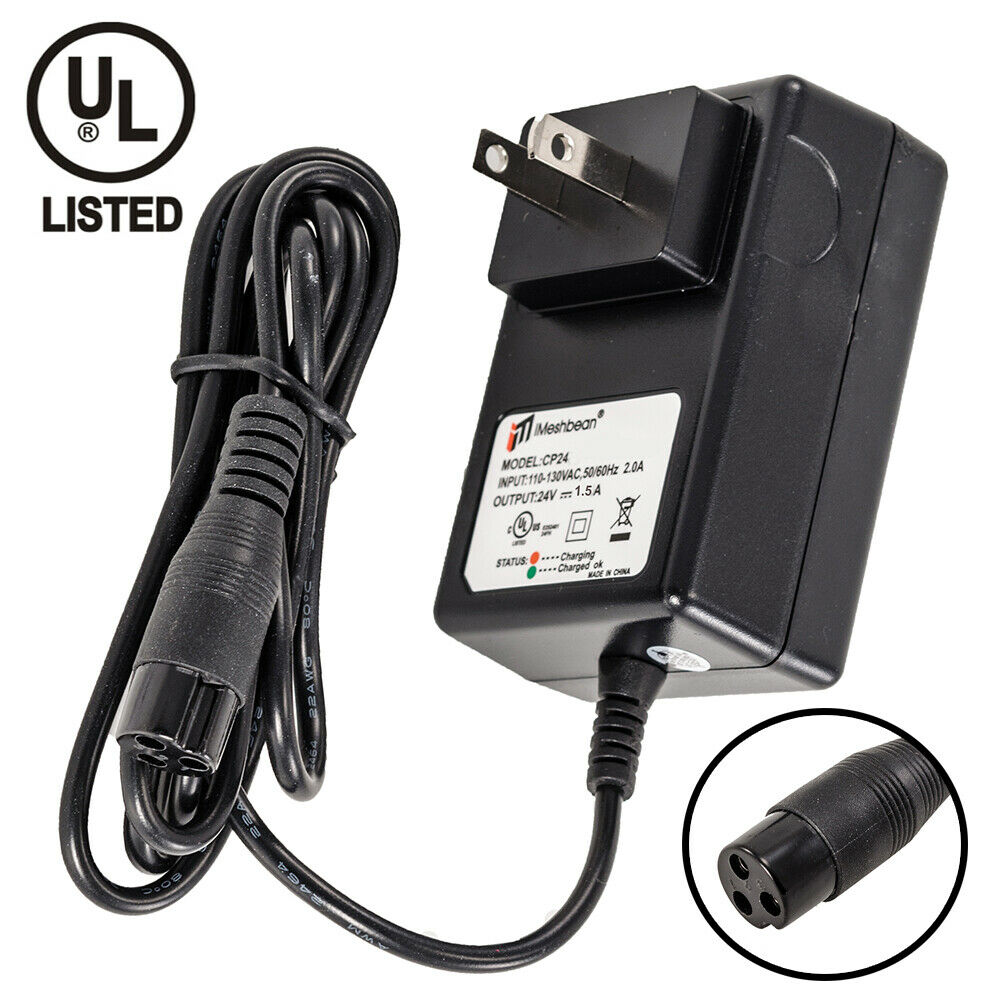 US 24V Scooter Battery Charger Power Adapter for Razor Electric E100 E125 E150 MPN: Does Not Apply Voltage: 24V Prod