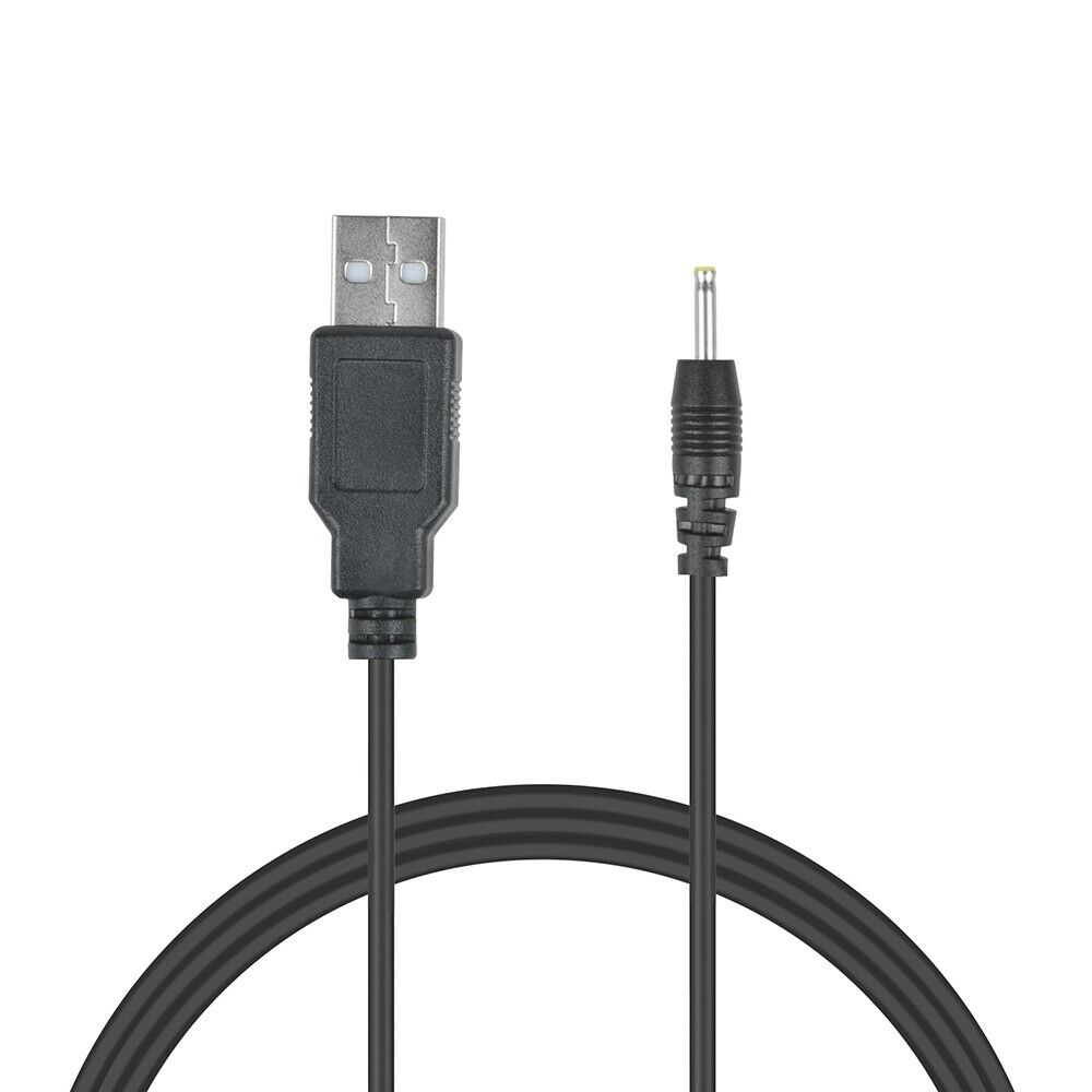 USB DC Power Charger Cable Adapter Cord For RCA RCT6378W2 Android Tablet Color:Black Cable Length:3ft/1m Connectors: Sm - Click Image to Close