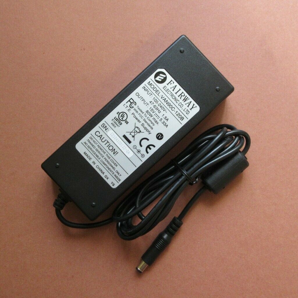 FAIRWAY VAN90C-120B Power supply Adapter 15v 5.33a Type: ADAPTER MPN: Does Not Apply Output Voltage: 15V Brand: - Click Image to Close