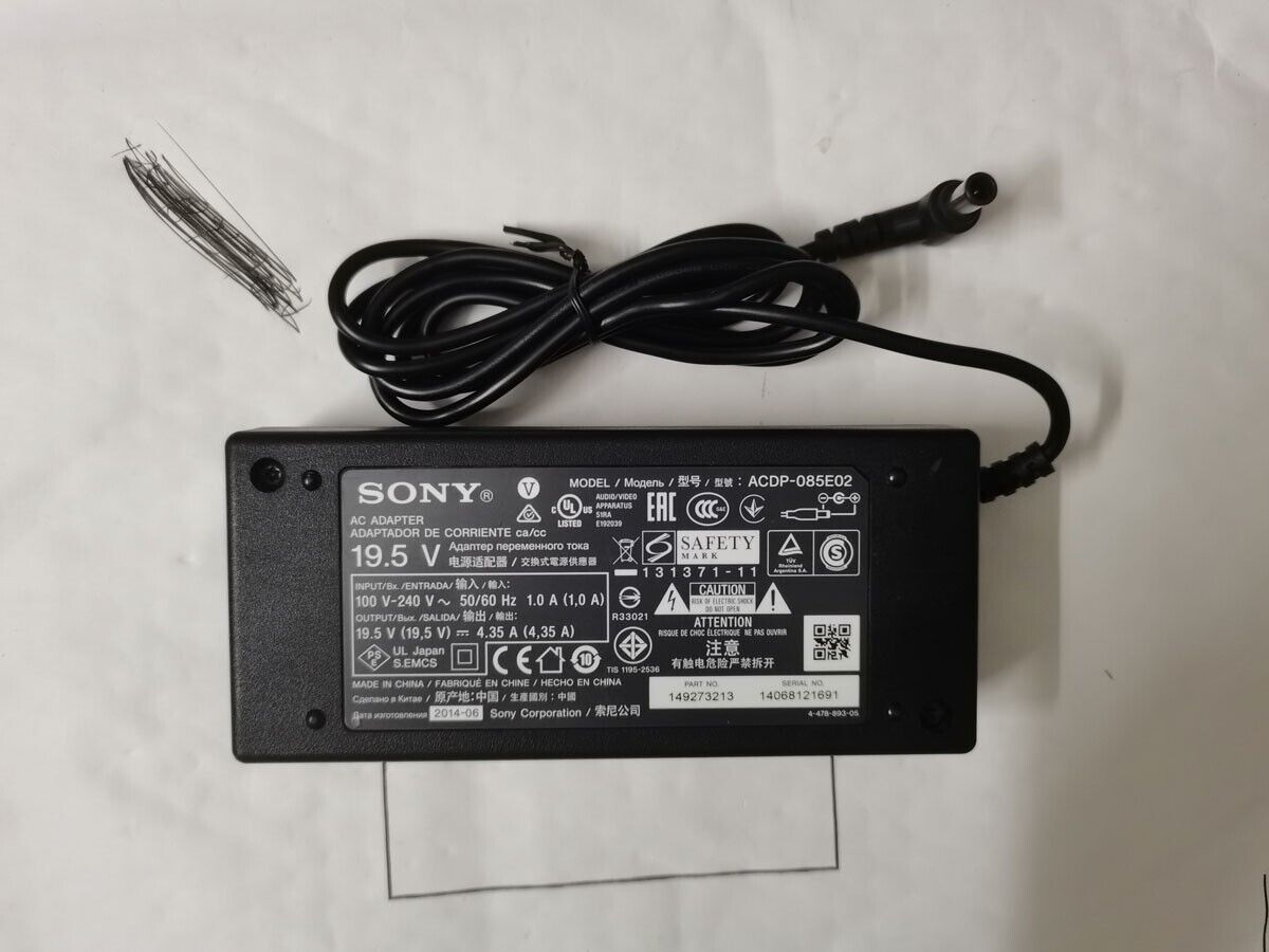 OEM ACDP-085E02 19.5V 4.35A For Sony KDL-40W600B W600A W660E Original AC Adapter Compatible Brand For Sony Bundled Item
