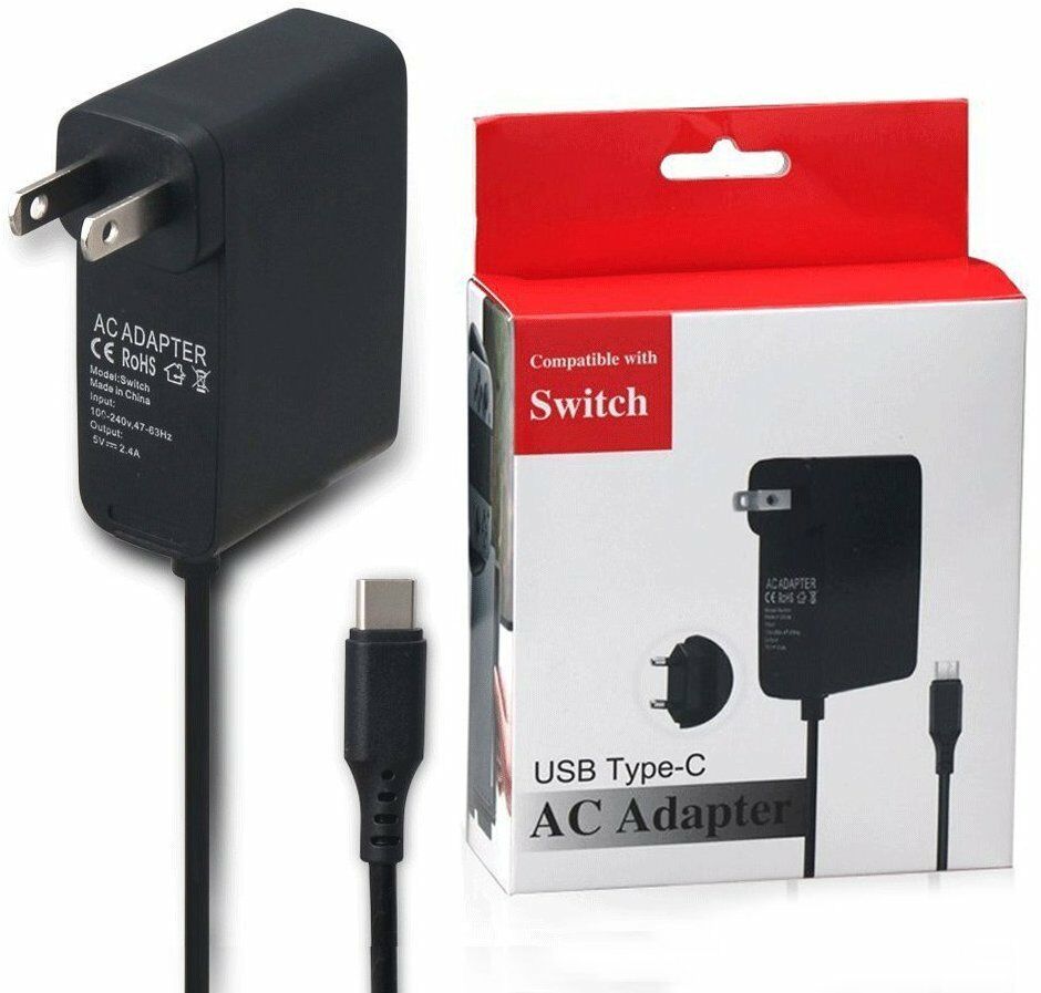 Home Wall Travel Charger Plug Cord AC Adapter Power Supply for Nintendo Switch Custom Bundle: No Type: Wall Charger
