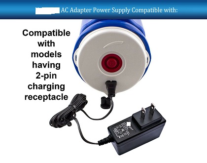 2-Prong AC Adapter For Water Tech Corp 26050SL LC099-2SK Pool Blaster Cleaner Type: AC/DC Adapter Features: Powered