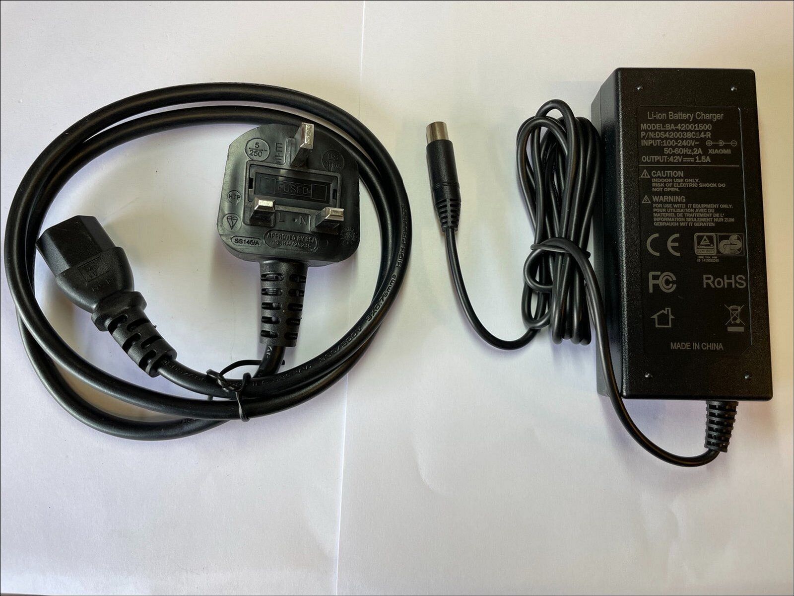 Replacement 42V 1.5A AC-DC Power Adaptor Charger for CityBlitz E-Scooter CB048X MPN BA-4200150 Bundled Items Power Cabl