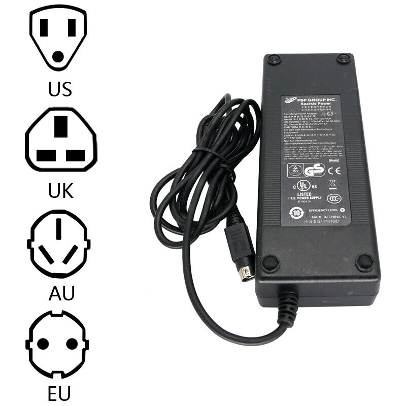 Genuine FSP FSP120-ACA Power Supply Switching AC Adapter Charger 24V 5A 3PIN MPN: FSP120-ACA Output Voltage: 24V Nom