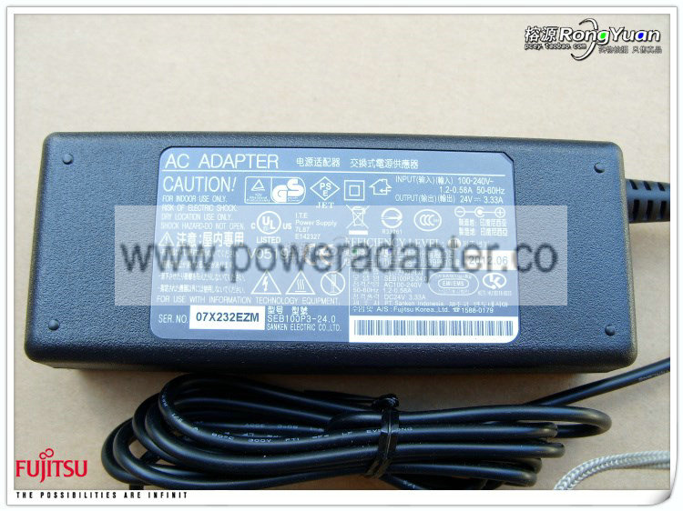 SANKEN original SEB100P3-24.0 new JAPAN 24V 3.33A ac power adapter power charger 24V 3A brand: SANKEN output: 24V 3. - Click Image to Close
