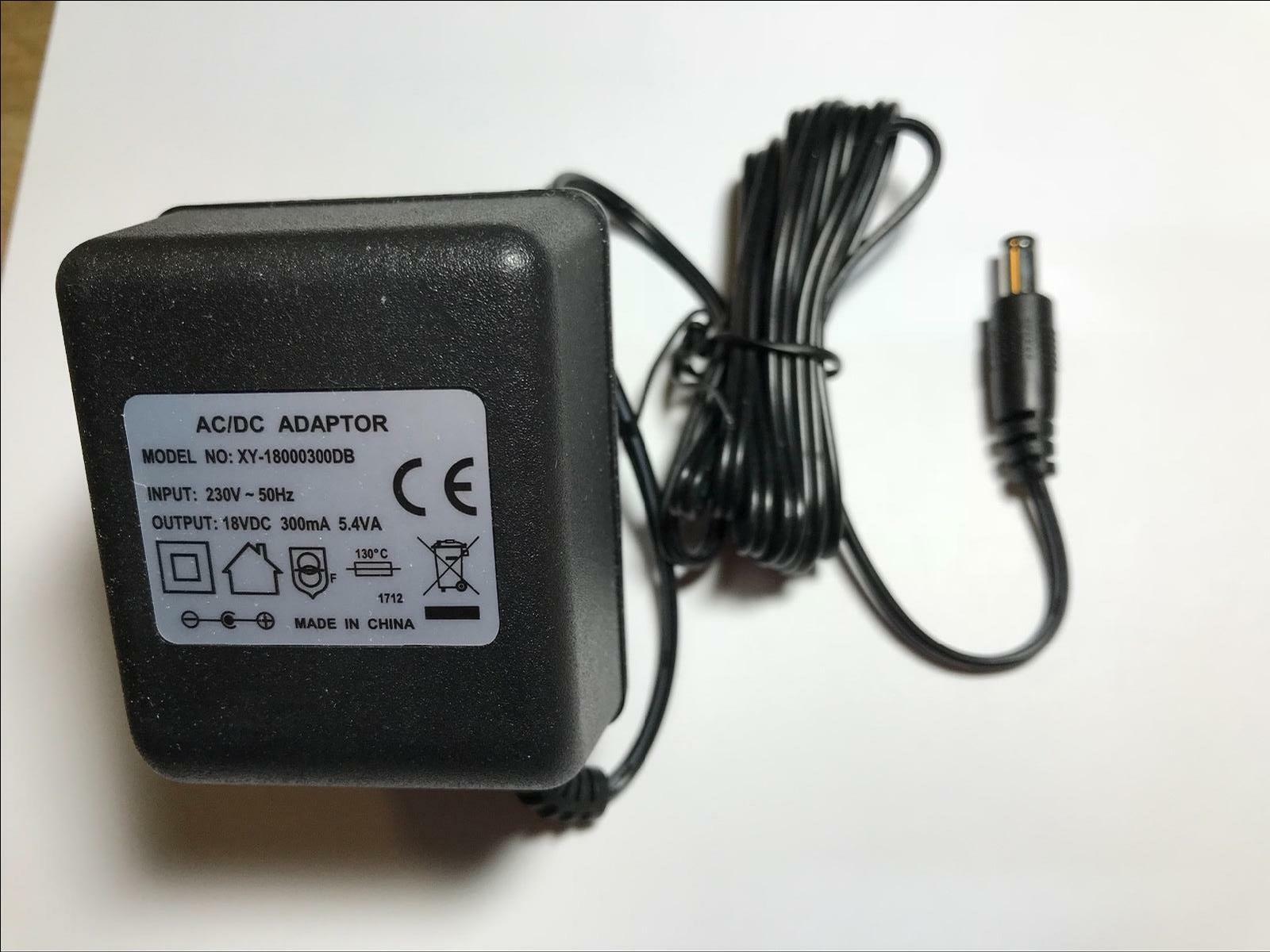 Replacement for 18V 0.17A 3.06VA Charger for Philips PowerPro Duo FC6162/01 Output Current: 300MA MPN: BAYD9-18V0.3A - Click Image to Close