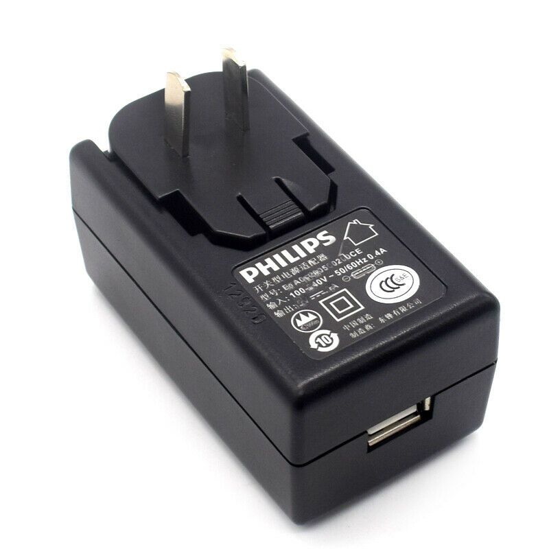 Power Adapter Charger Philips SB7220 USB Jack With US Plug No USB Cable Voltage: 5 V Colour: Black Type: Power Adapte