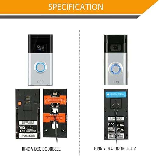 Doorbell Transformer, 18V / 800mA Power Adapter for Ring Video Doorbell, Ring Video Doorbell Pro and Ring Video Doorbell