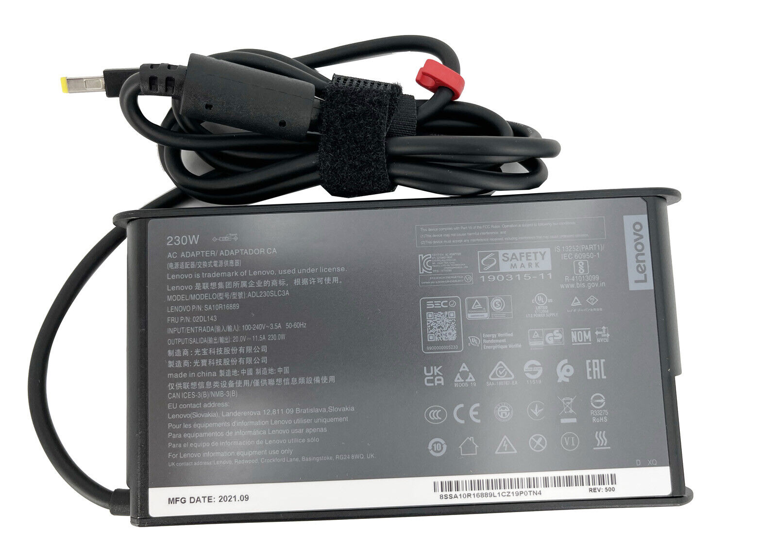 20V 11.5A 230W USB ADL230SDC3A AC adapter Charger For LENOVO T540P W540 P71 Brand: lenovo Type: Power Adapter Com
