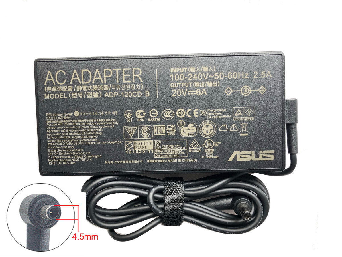 20V 6A 120W AC Adapter Charger For ASUS ZenBook Flip 15 Q528EH Power Supply Type: Power Adapter Compatible Brand: For