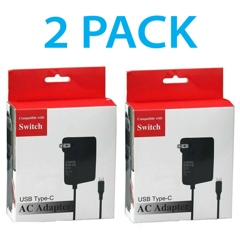 2For Nintendo Switch AC Power Supply Adapter Home Wall Travel Charger Cable 2.4A Country/Region of Manufacture: China