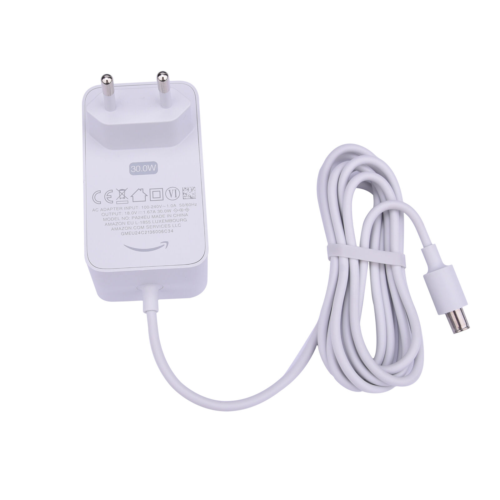 Amazon 30W power adapter for Amazon Amazon Echo Show (2nd gen) and Echo Show 8 Brand Amazon Color White Country/Region