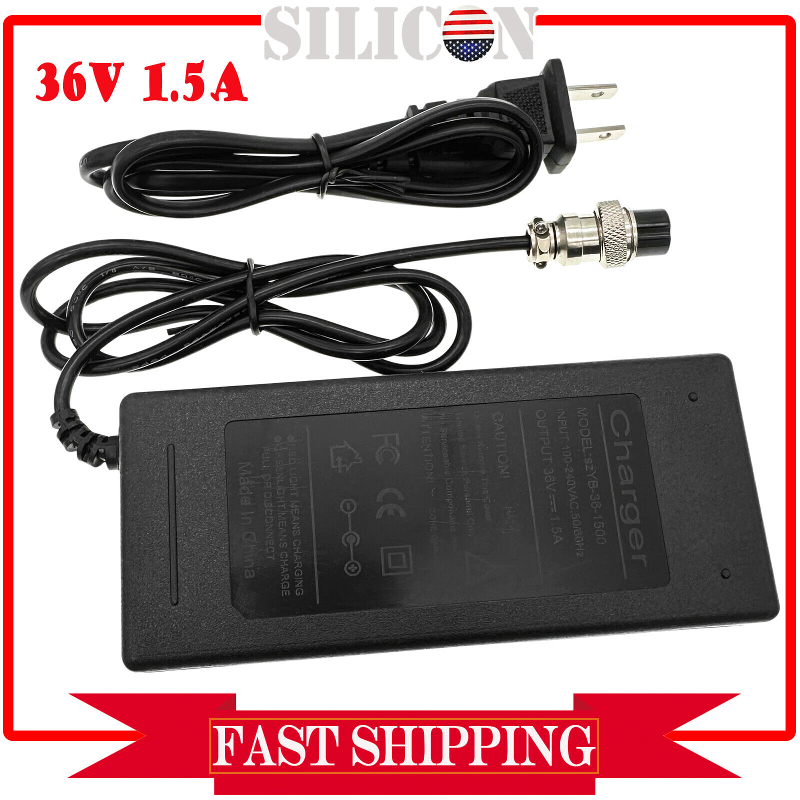 New 36V 1.5A Scooter Battery Charger For Freedom 945 959 City Express E-Scooter New 36V 1.5A Scooter Battery Charger Fo