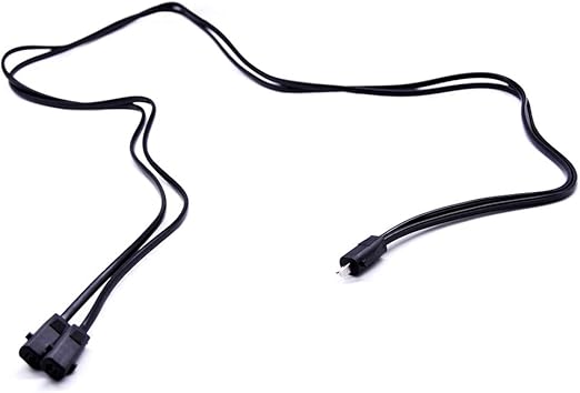 47 Inches 2 Pin Splitter Lead Y Power Cable 2 Motors to 1 Power Supply for Electric Recliner and Lift Chairs Color 47