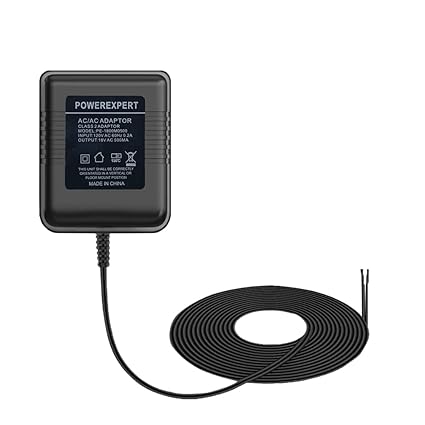 18V 500mA Doorbell Adapter, Video Doorbell Charger Cord Compatible with Ring Video Doorbell Pro/2, Zmodo Doorbell, Nest