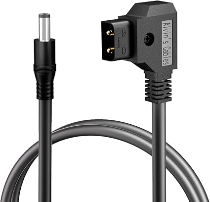 Cables D-tap to DC Power Cable for Atomos Shogun, SmallHD Indie 7 Monitor, Blackmagic Video Assist, 12V 5.5mm×2.1mm DC C