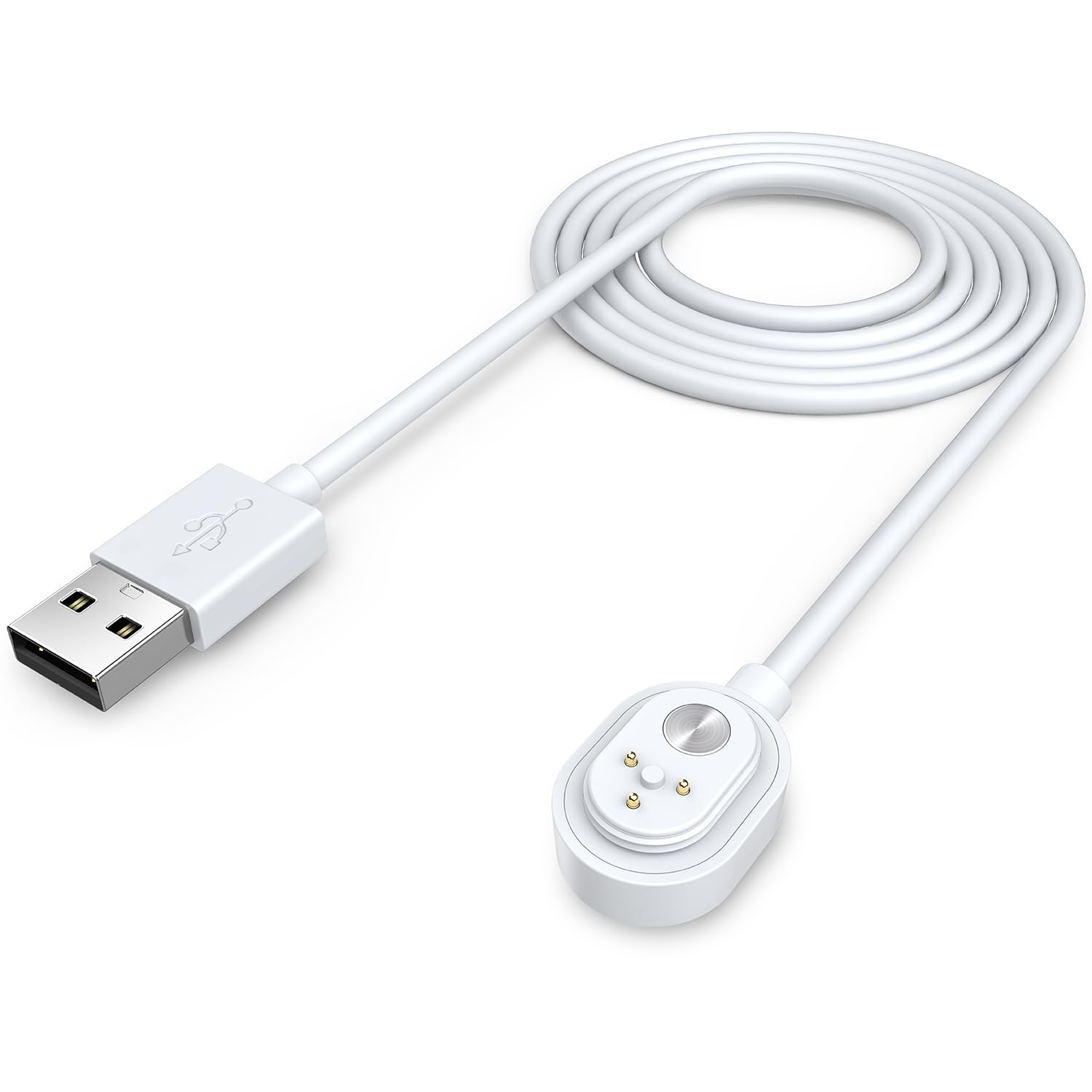 10-ft. Outdoor Magnetic Charging Cable Compatible with Arlo Ultra 1 2 Pro 3 4 5 2K - 3M, White Connector Type Usb Cable - Click Image to Close