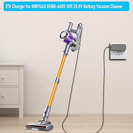 31V Charger for 25.9V Battery Vacuum Cleaner Replacement for MBYULO EHBR-A001-V01 25.9V Battery Vacuum Cleaner Adapter C