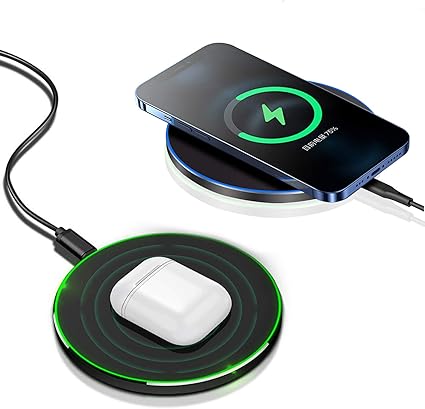 Fast Wireless Charger,20W Max Wireless Charging Pad Compatible with iPhone 16/16 Pro/15/14/13/12/SE/11/XS Max/XR,AirPods