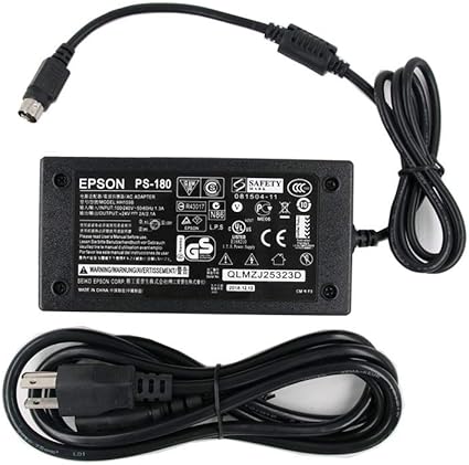 24V AC Adapter Replacement Fit for Epson PS-180 PS-170 PS-150 PSA242 C32C825343 M159A M159B M235A M129C TM-T88II TM Seri
