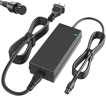 42V 2A Power Adapter PowerFast 3-Prong Inline Connector for 36V Sports Mod,Pocket Mod Lithium Battery,Lithium Battery Po