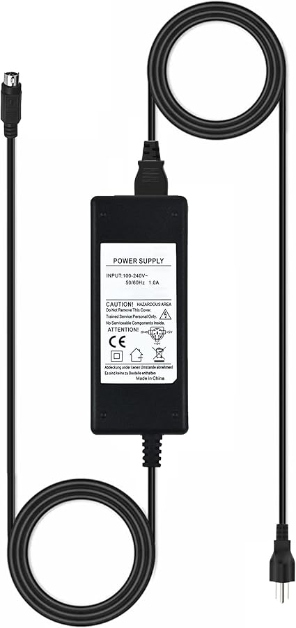 6-Pin DIN AC/DC Adapter for I/O Magic GigaBank 320gb 3.5" External Hard Drive HD HDD 5VDC / 12VDC 1.5A-2A 6-Prong Power