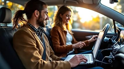 USB-C Laptop CAR Charger Power Adapter: for Dell Latitude Precision XPS Lenovo Yoga Thinkpad MacBook Pro Air LG Gram Raz