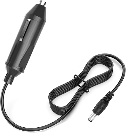 Car 12V DC Adapter Compatible with Zebra ZQ510 ZQ511 ZQ500 ZQ520 ZQ521 Mobile Printer ZQ52 QN4 QN2 QN3 QH2 QLn220 QLn320