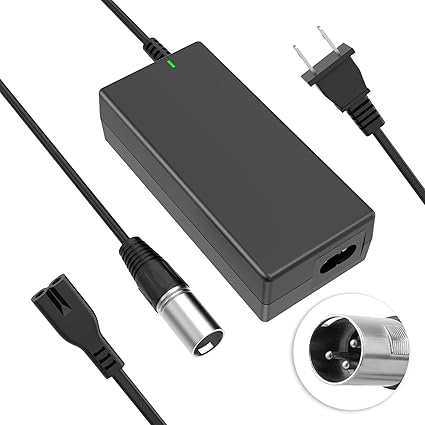 24V 2A Scooter Battery Charger for Golden Buzzaround Lite, Jazzy Power Chair,Pride Hoveround Mobility,Schwinn S300 S350