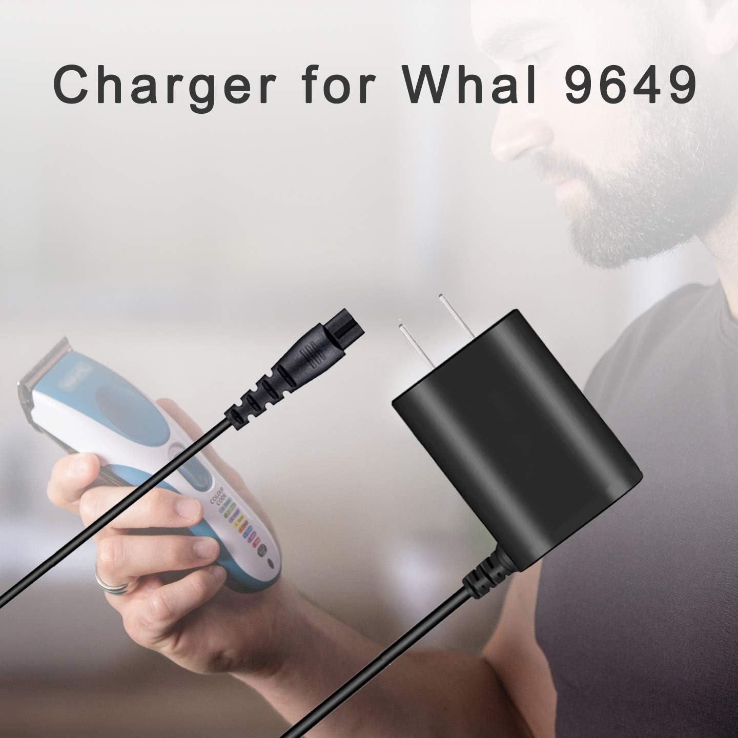 Charger Replacement for Wahl Color Pro Cordless Rechargeable Hair Clipper & Trimmer Power Cord Only Compatible with Wahl