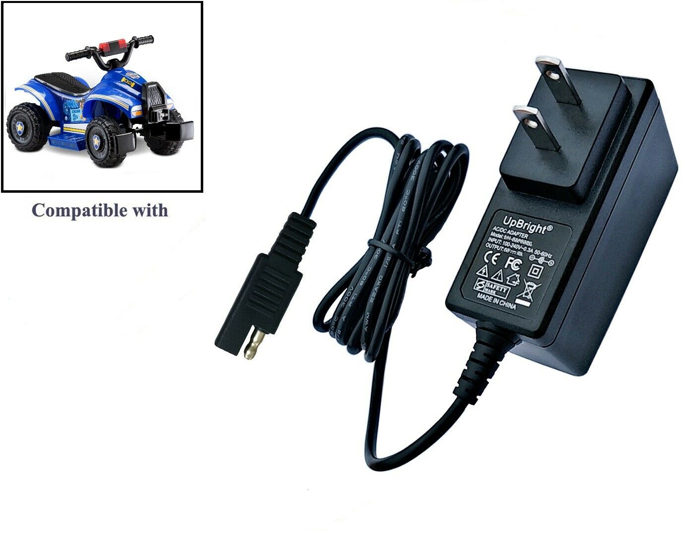 6V AC Adapter For KT1378WM KIDTRAX Chase PAW PATROL Ride On 6V Battery Charger Type: AC/DC Adapter Features: Powered
