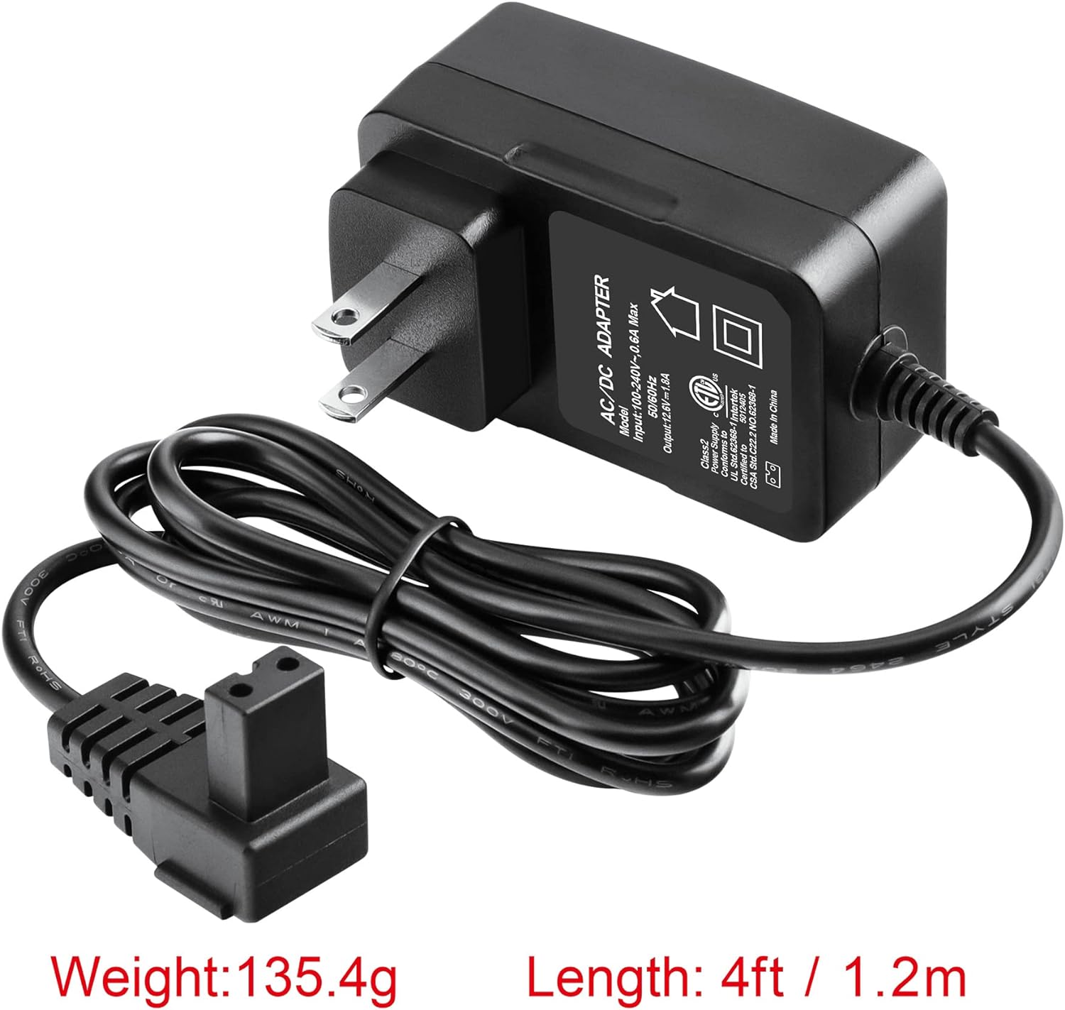 12.6V 2-Prong AC/DC Adapter Compatible with Paxcess HJ1103 HJ1103J Cordless 5000 Automatic Robotic Pool Vacuum Cleaner 5