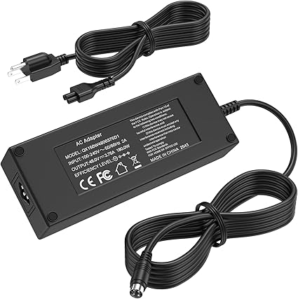 48V 3.75A 4-Pin Charger Replacement Compatible with Swann NVR16-8580 16 Ch 4k Network Video Recorder, Power Cord AC Adap
