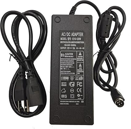 4-Pin 12V 10A AC Adapter for Synology NAS DiskStation DS1520+ DS923+ Charger DS1522+ DS916+ DS918 DS918+ DS920+ DS723+ D