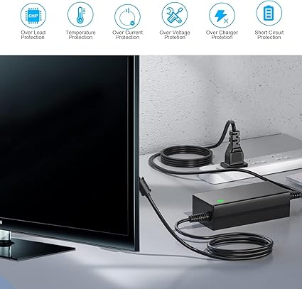 12V 5A 4-PIN AC DC Adapter for Lorex 19" 22" LCD Monitor Video Surveillance System,Wacom Cintiq 22HD 22 HD 21.5" Graphic