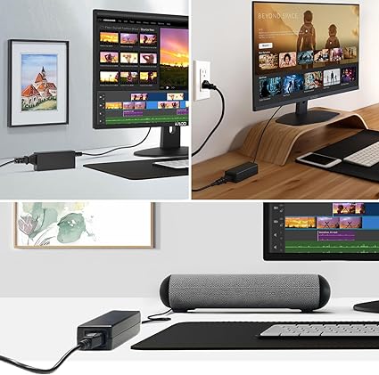 Power Adapter 12V-4A AC/DC Power Cord Genuine Parts Made for Sceptre Monitor C275B-QWD168 C305B-200UN C305B-200UNT C325B