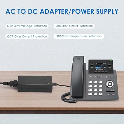 48V 1.25A 60W Power Supply Adapter Compatible with Netgear ProSafe GS108PE GS108PE-100NAS Pro Safe GS108 PE GS108PEv3 GS