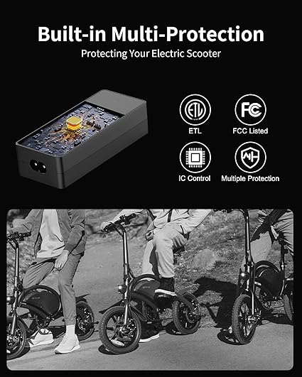 42V for Jetson Electric Bike Charger for Jetson Bolt/Bolt Pro/Adventure/Metro/Journey/LX10/J5/J8 Bikes,42V 2A for Jetson