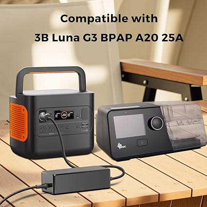 Car Charger 12V-24V DC Adapter for 3B Luna Model G3 BPAP 25A LG3700 LG3700W A20 LG3600 LG3500 E3922318301 REF 10230444 R