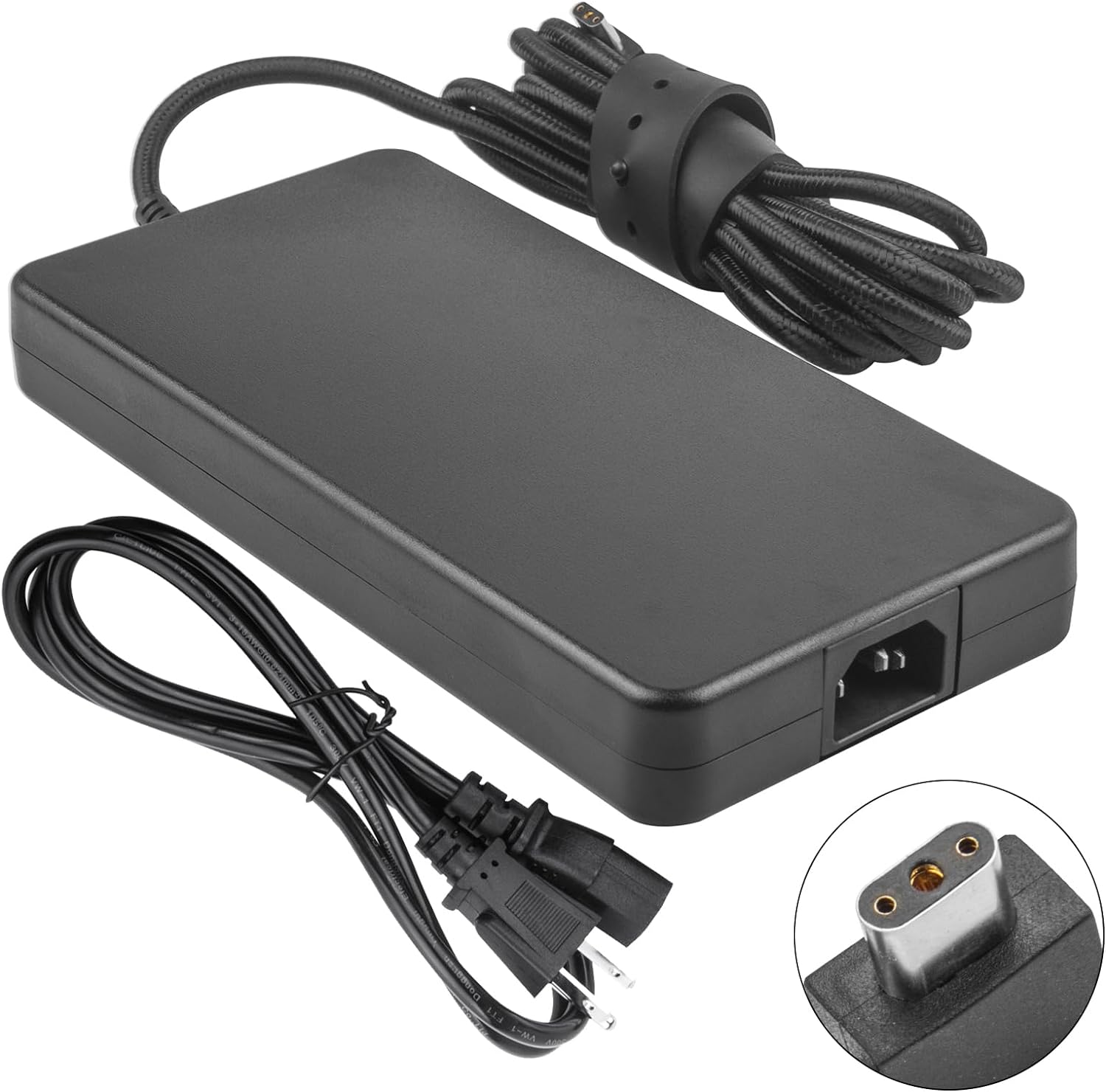230W 19.5V 11.8A Razer Blade Charger, 3-Prong AC Adapter Compatible with Razer Blade Pro 17 Razer Blade 15 Connectivity