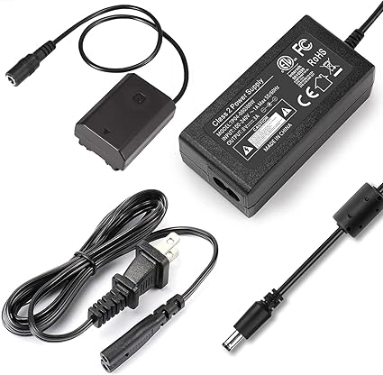 NP-FZ100 Dummy Battery AC Power Supply Adapter Replacemen A7III Dummy Battery Charger kit for Sony Alpha A6600, FX3, a7C