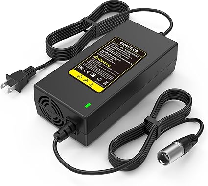 24V 5A 3-Pin Male XLR Connector Battery Charger for Lakematic, Pride Mobility, Jazzy Power Chair, Drive Medical, Golden