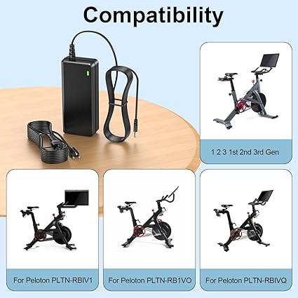 Power Cord for Peloton Exercise Bike 12V 4.17A Power Supply Charger Replacement UL Listed AC Adapter for Peloton PLTN-RB