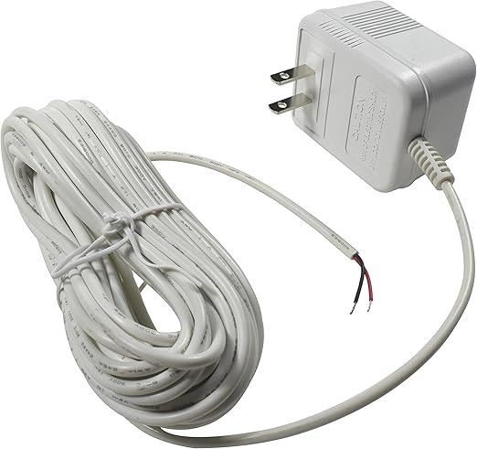 C Wire Adapter 24V AC Transformer Compatible with Ecobee Nest Honeywell Emerson Ecobee4 Smart WiFi Thermostat, 25ft Cabl