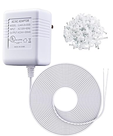 24 Volt Transformer, C Wire Adapter Thermostat, Compatible with Conventional Thermostats and Doorbells Power Supply (23f