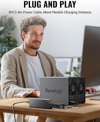 12V 10A Power Supply for Synology NAS DiskStation DS423+ DS925+ DS1525+ DS425+ DS725+ DS923+ DS1522+ DS723+ DS920+ DS152