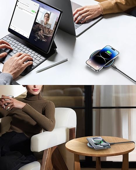 Fast Wireless Charger, 7.5W Qi Certified Charging Pad with PD3.0 Adapter USB Charger for iPhone 16/16 Plus/16 Pro/16 Pro Fast Wireless Charger, 7.5W Qi Certified Charging Pad with PD3.0 Adapter USB Charger for iPhone 16/16 Plus/16 Pro/16 Pro