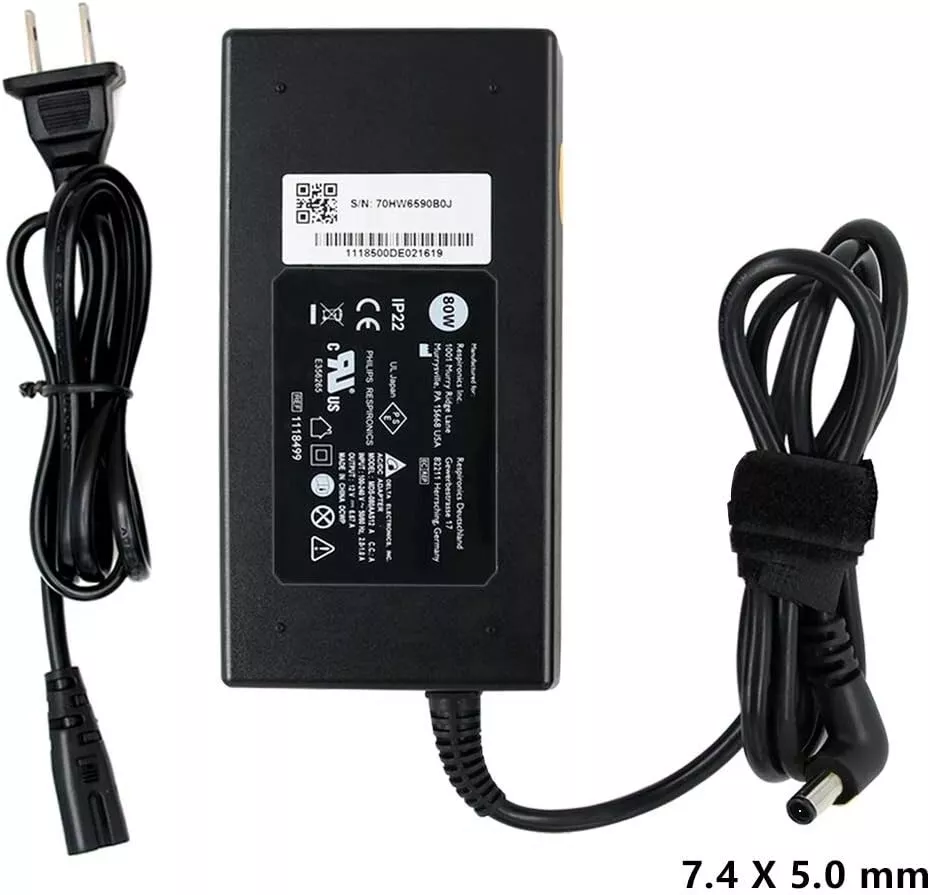 80W 12V AC DC Adapter Charger Fit for Philips Respironics Dream Station Compatible Brand For Philips Output Current 6.6 - Click Image to Close