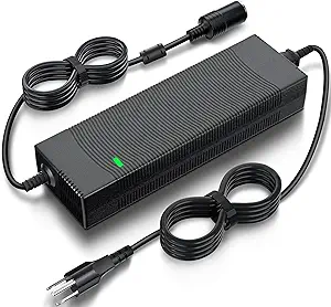 AC to DC Converter, 180W/15A/7.64FT 110 to 12V Converter with Fast Cooling Fan, Car Cigarette Lighter Socket AC/DC Power